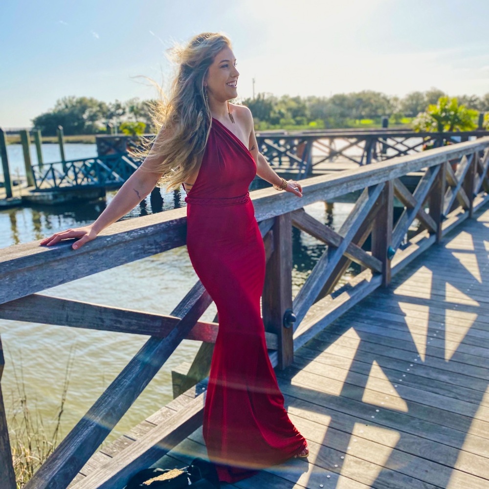 Alamour the Label Graciela Wine Red Gown